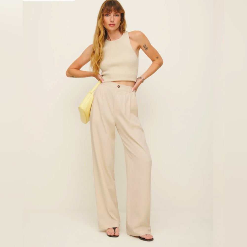 Reformation Mason Pant Cream color